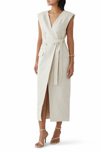 Shona Joy - Newman Sleeveless Blazer Midi Dress