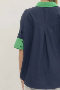 Entro - Solid Short Sleeve Top