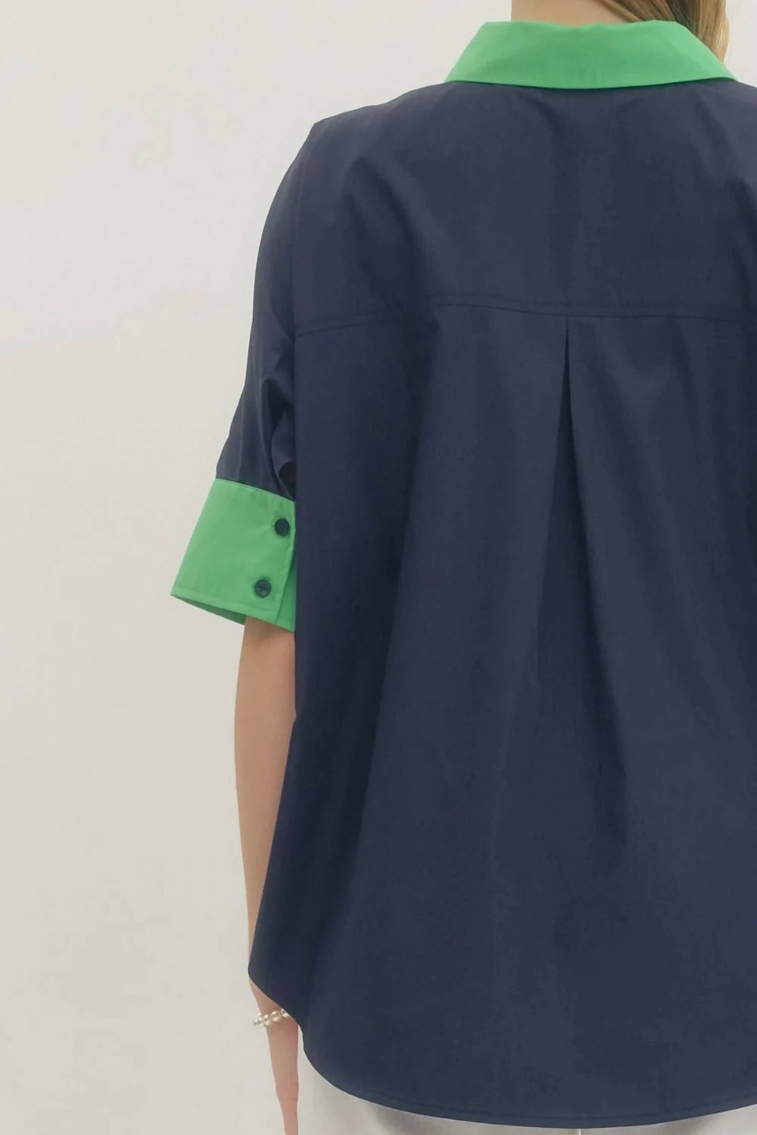Entro - Solid Short Sleeve Top