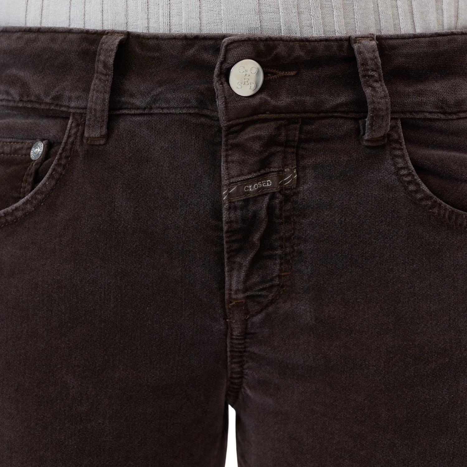 CLOSED Baker Velvet Skinny Jeans in marsh green - women's jeans - view 4