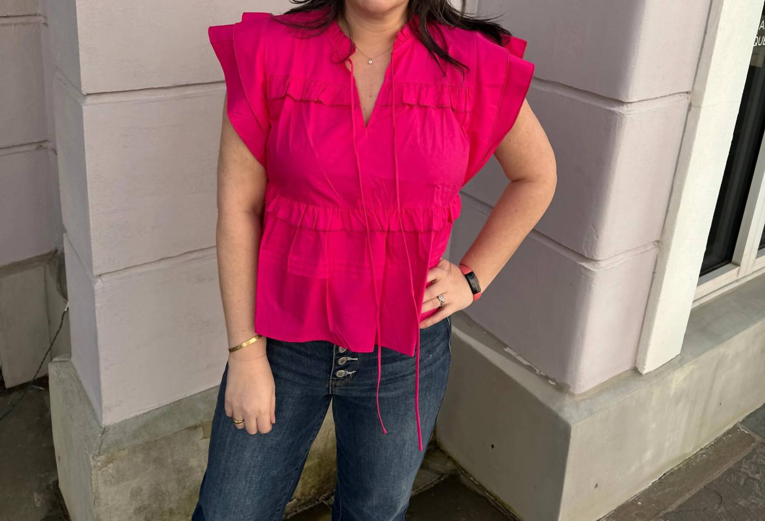 Pinch - Matilda RUFFLE WOVEN TOP