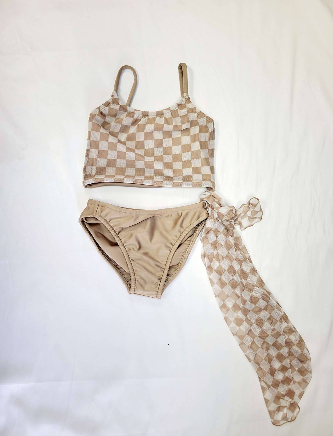 Les Tout Petits - Girl's Check Swimsuit
