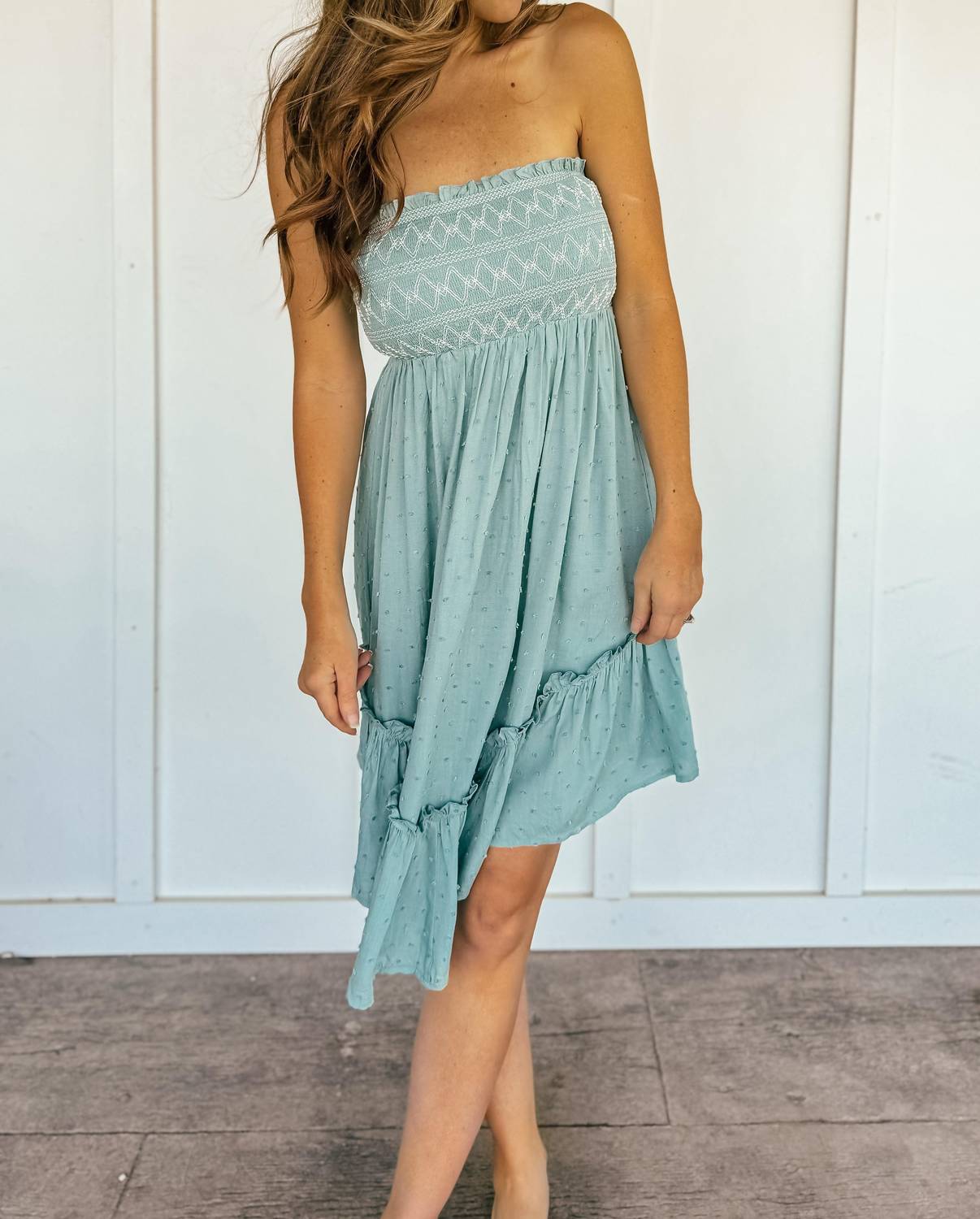 Hem & Thread - Off Shoulder Mini Dress or Maxi Skirt