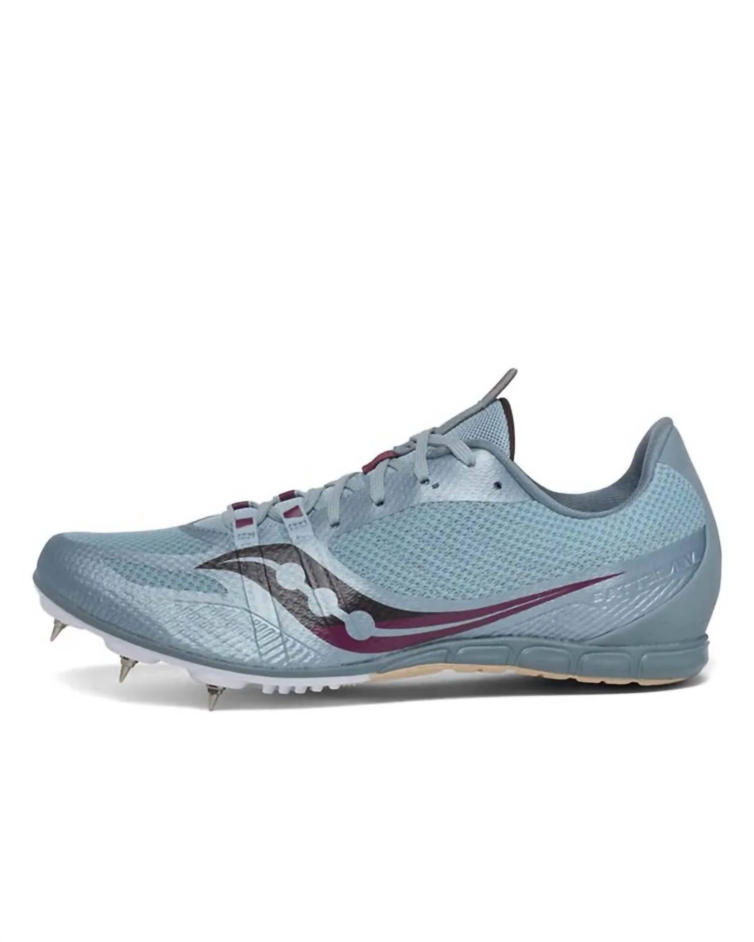 SAUCONY Women's Vendetta 3 Spikes in sky - women's shoe - detail view