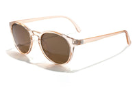 Sunski Women's Mini Dipsea Round Sunglasses in champagne brown - women's accessory