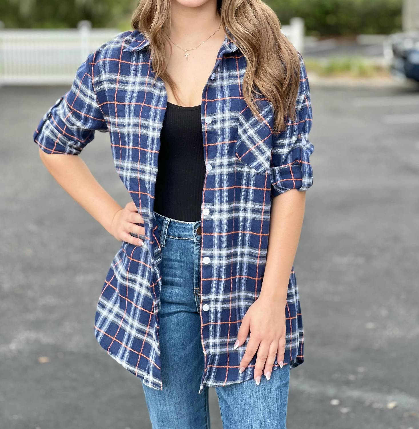 Adora - More Glam Less Grunge Flannel Top