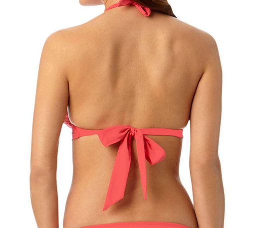 Anne Cole - Lace Crochet Banded Halter Bikini Bra