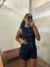 Needii - Dark Denim Sleeveless Vest