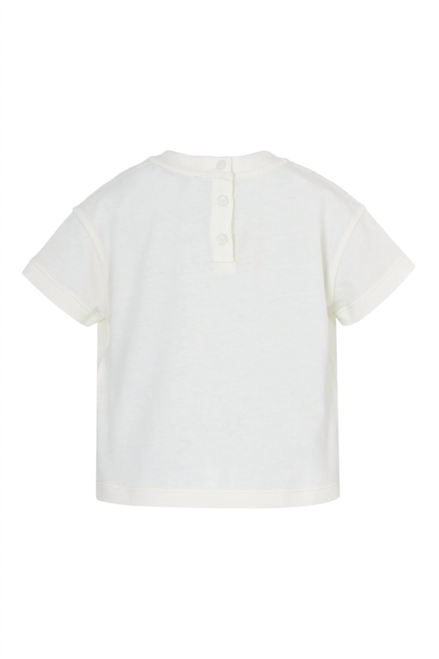 Armani - Baby Girl Logo-embroidered Cotton T-shirt