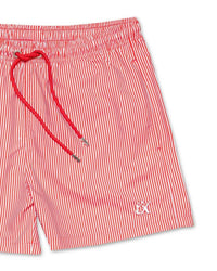 Eight X - Men's Striped Slim Fit Swim Trunks