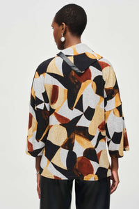 Joseph Ribkoff - Sweater Knit Abstract Print Top
