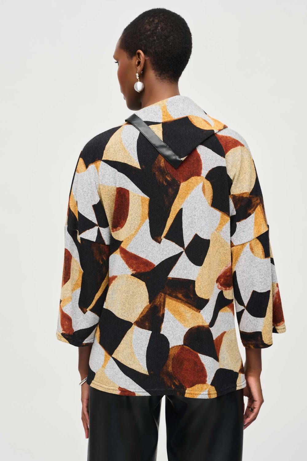 Joseph Ribkoff - Sweater Knit Abstract Print Top