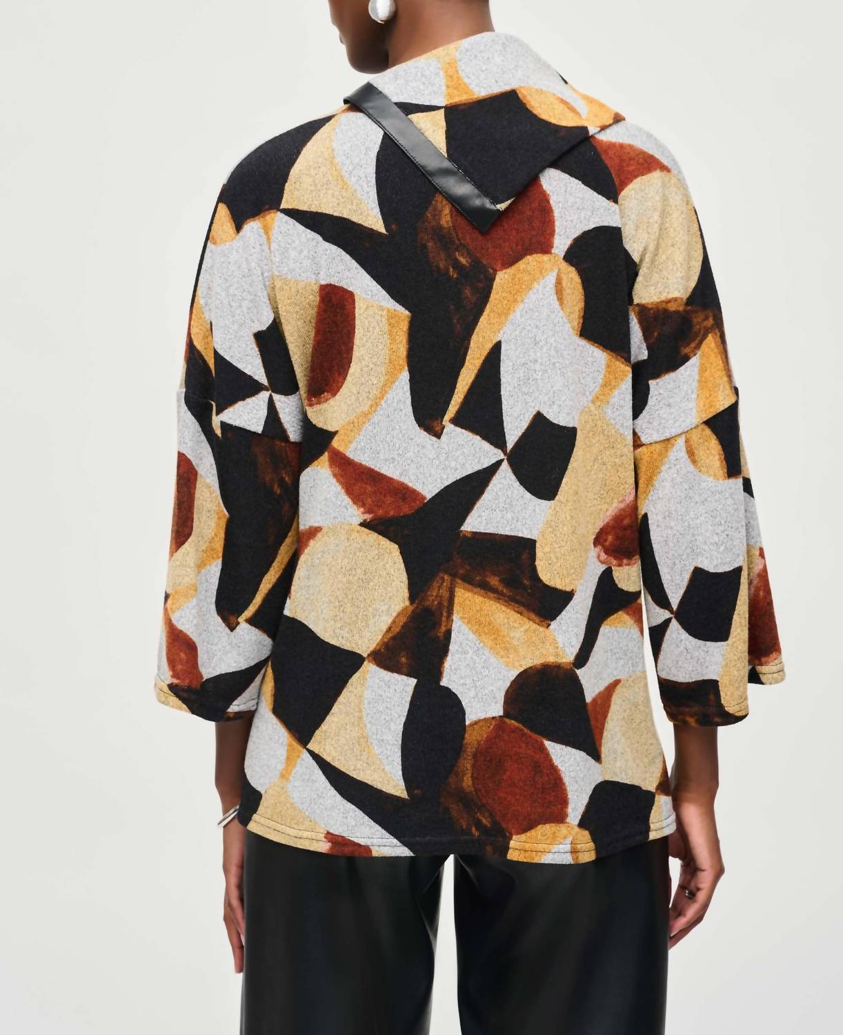 Joseph Ribkoff - Sweater Knit Abstract Print Top
