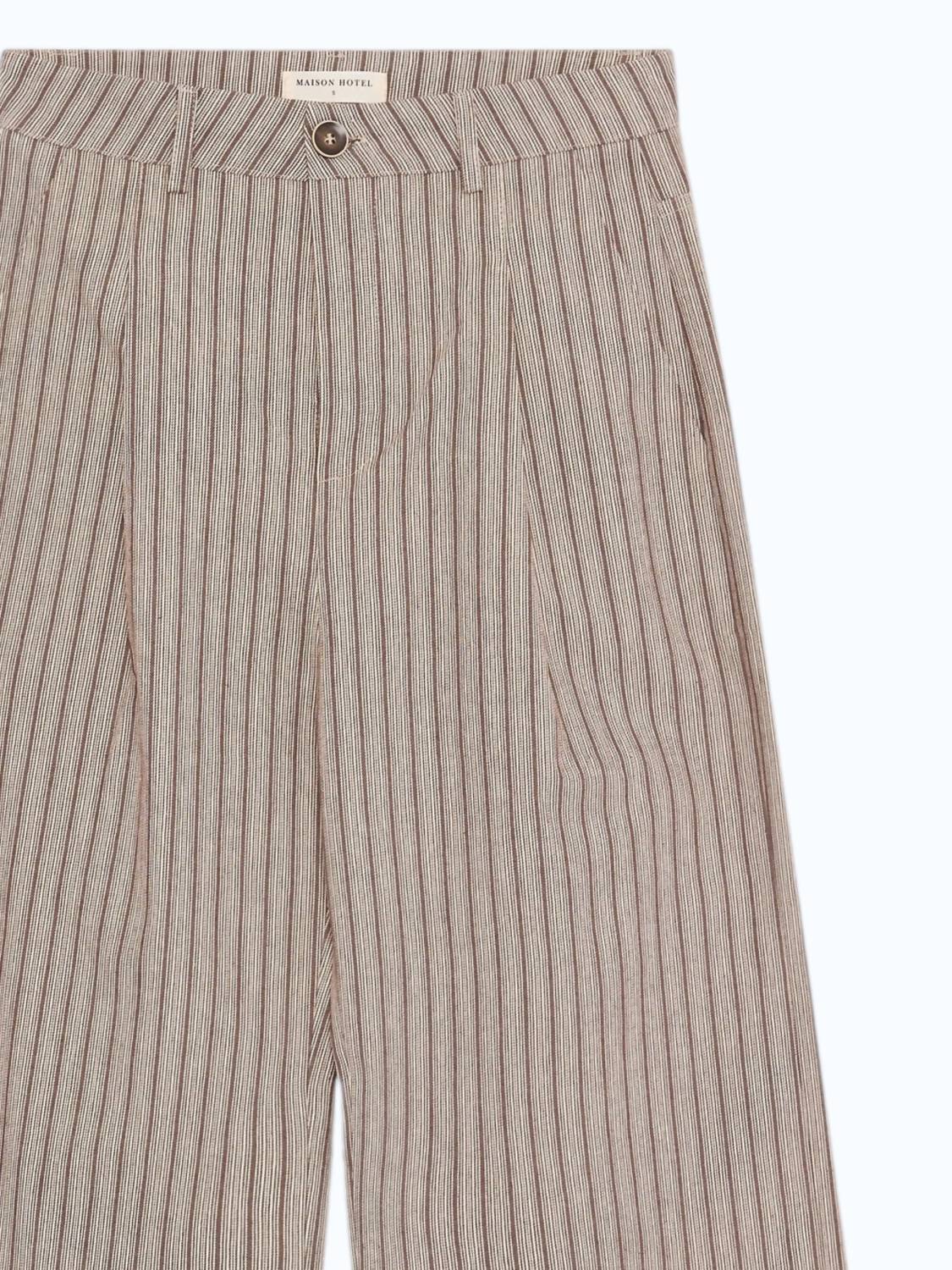 Maison Hotel - Women's Keaton Stripes Manolito Trousers