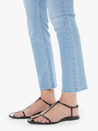 Mother - Mid Rise Dazzler Ankle Fray Jean