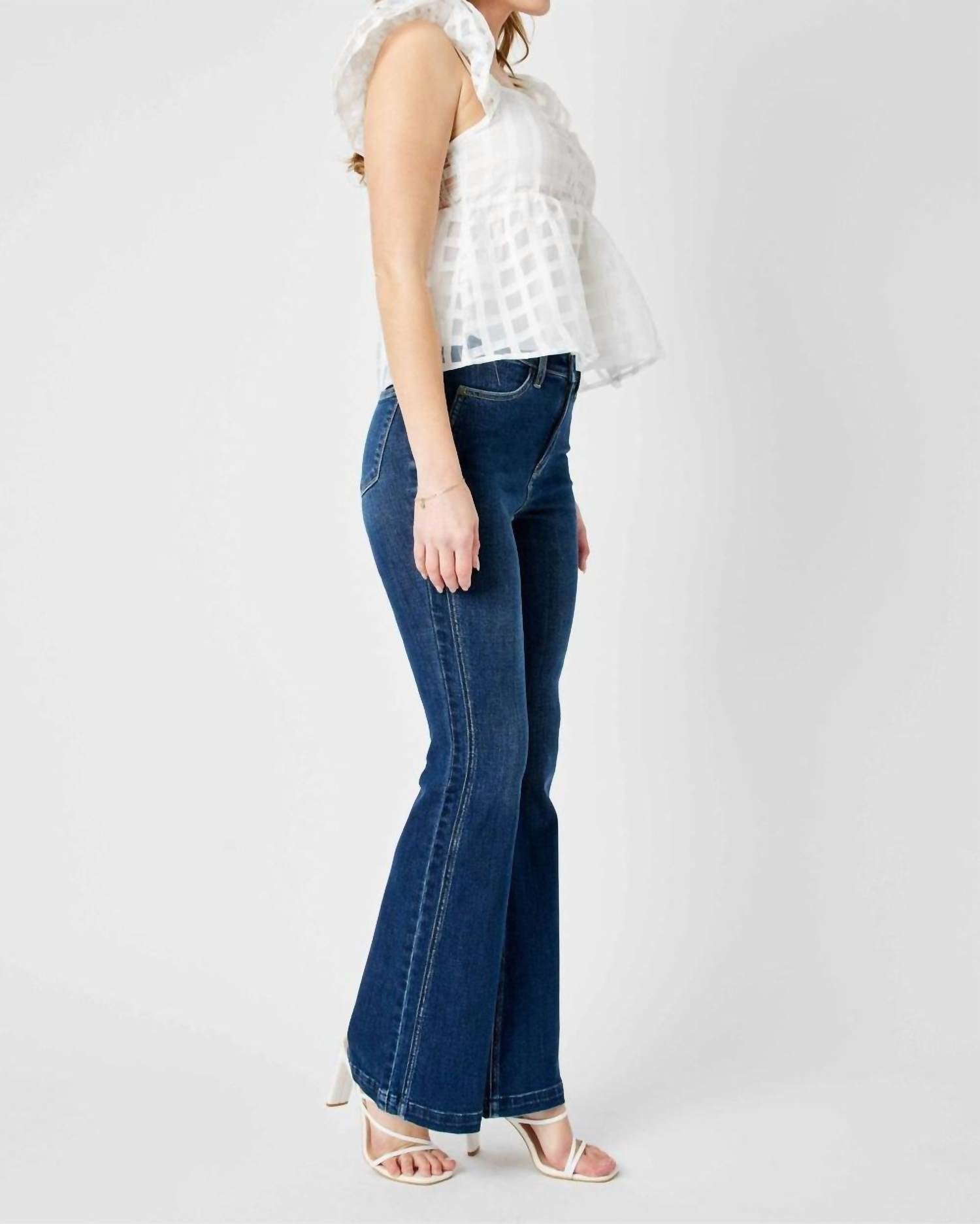 Judy Blue - High Waist Angled Side Seam Flared Jeans