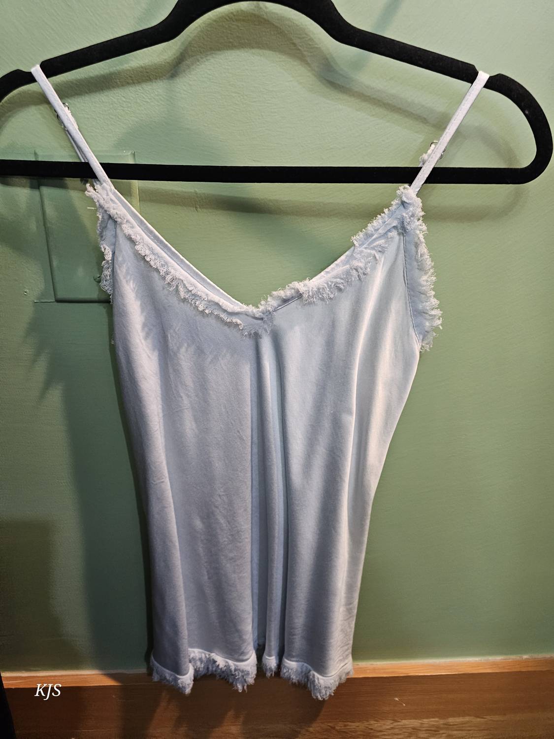 Made In Italy - Women's Silk Cami With Fringe