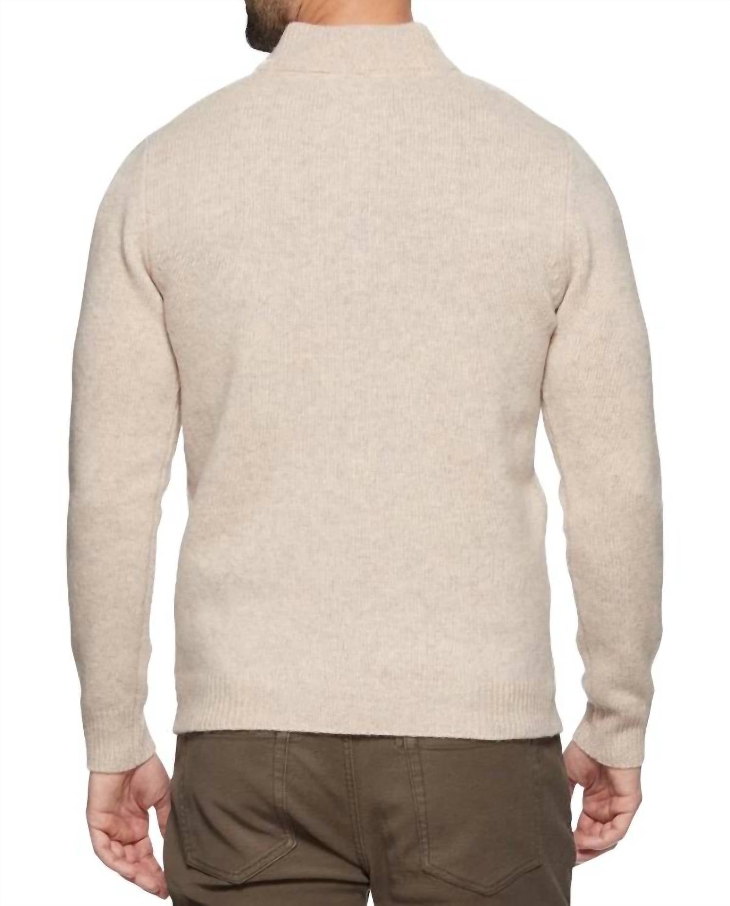 Flags & Anthem - Merino Cable Knit Zip Sweater