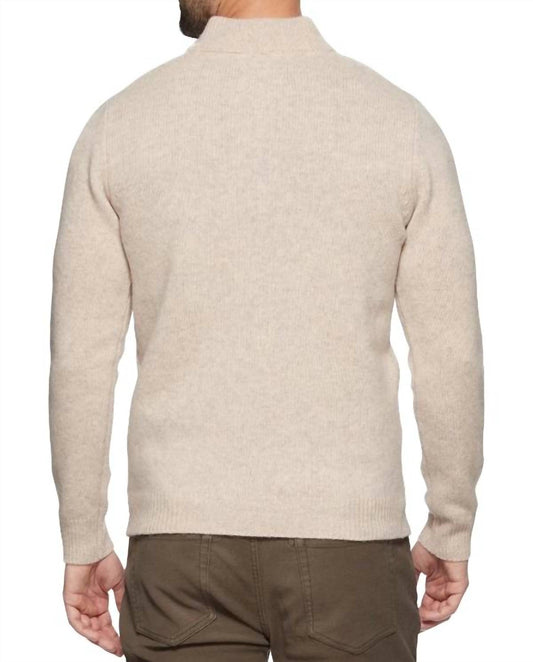 Flags & Anthem - Merino Cable Knit Zip Sweater