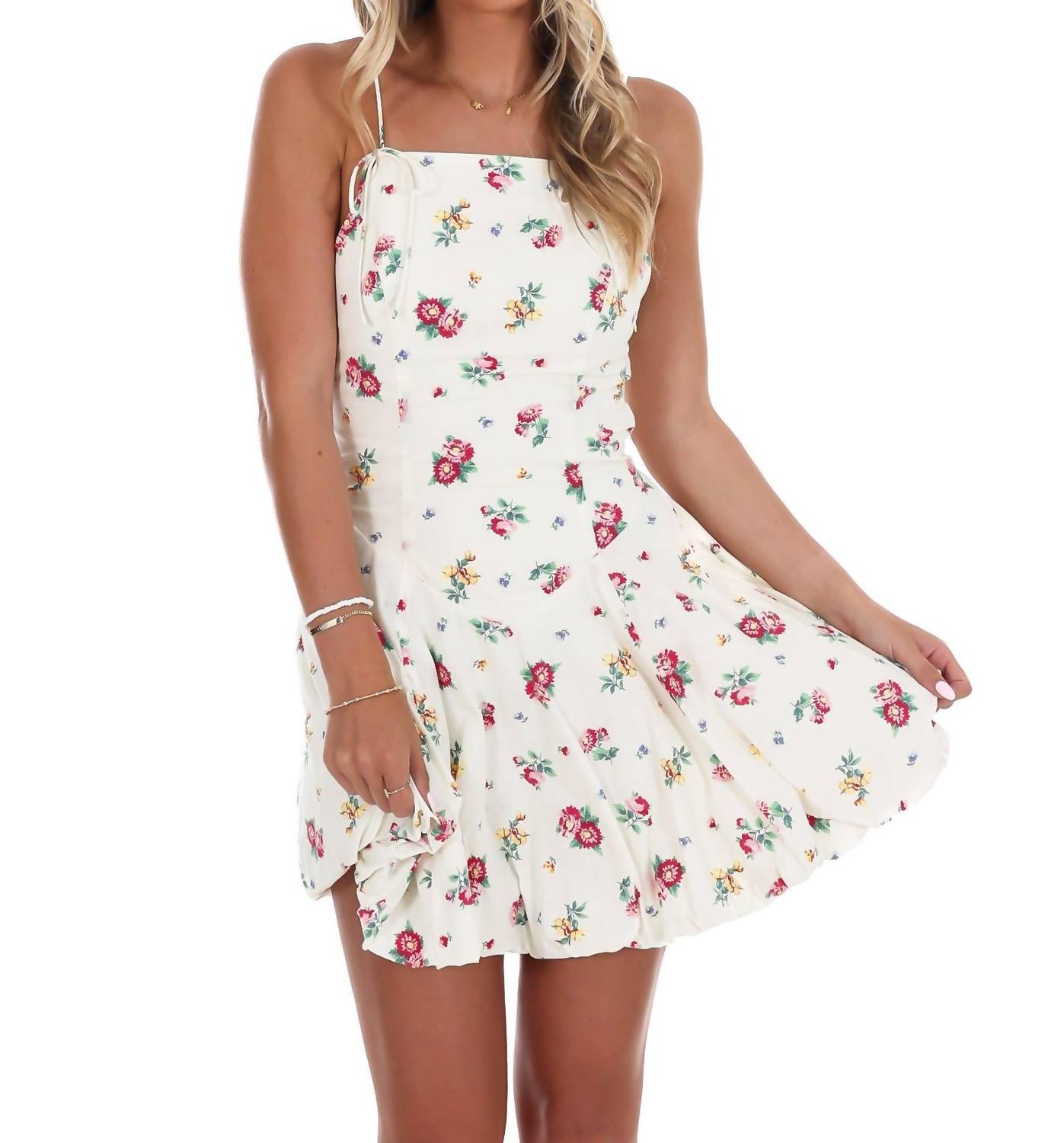 Mable - Garden Glow Floral Mini Dress