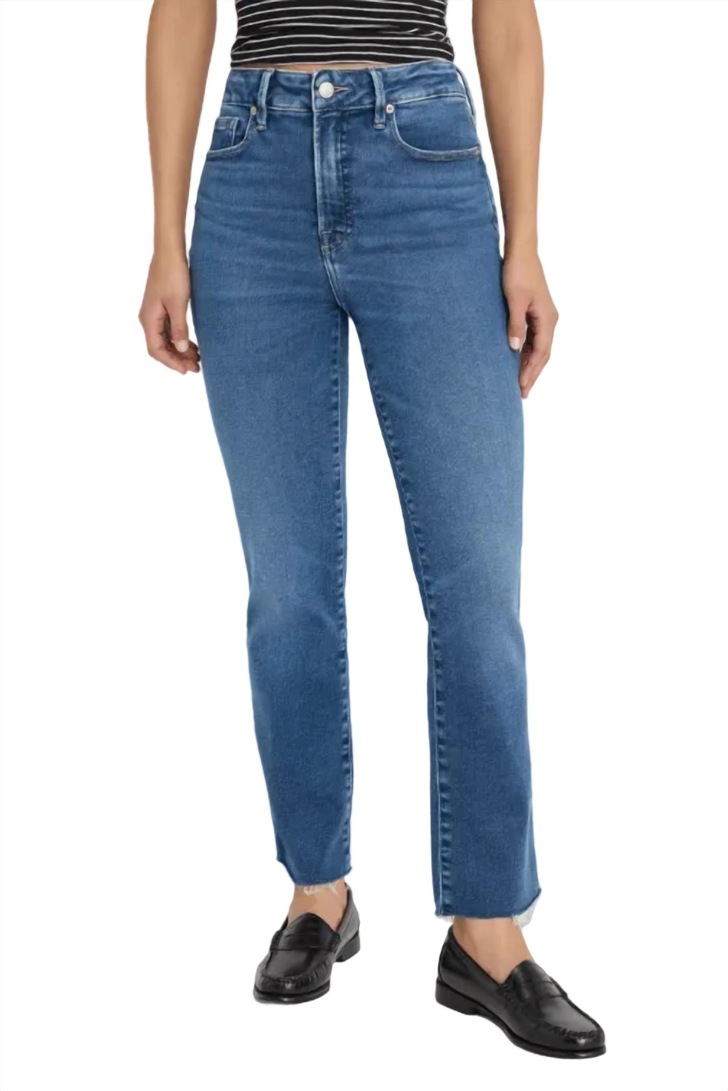 Good American - Soft-tech Good Legs Straight Jeans