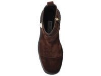 JIMMY CHOO Women's Velvet Suede Lug Boots in chocolate - women's shoe - alternate view