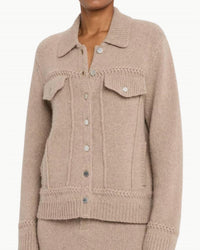 Guest In Residence Jean Jacket in residence jean jacket in taupe - women's jacket