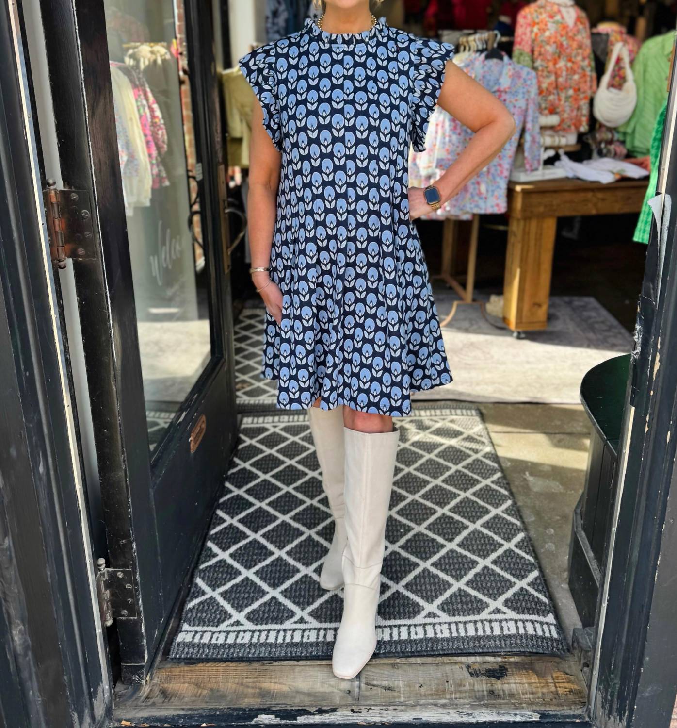 Ivy Jane - Knit And Tucked Dress