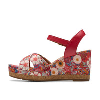 Clarks - Women's Chicly Floral Wedge Sandal