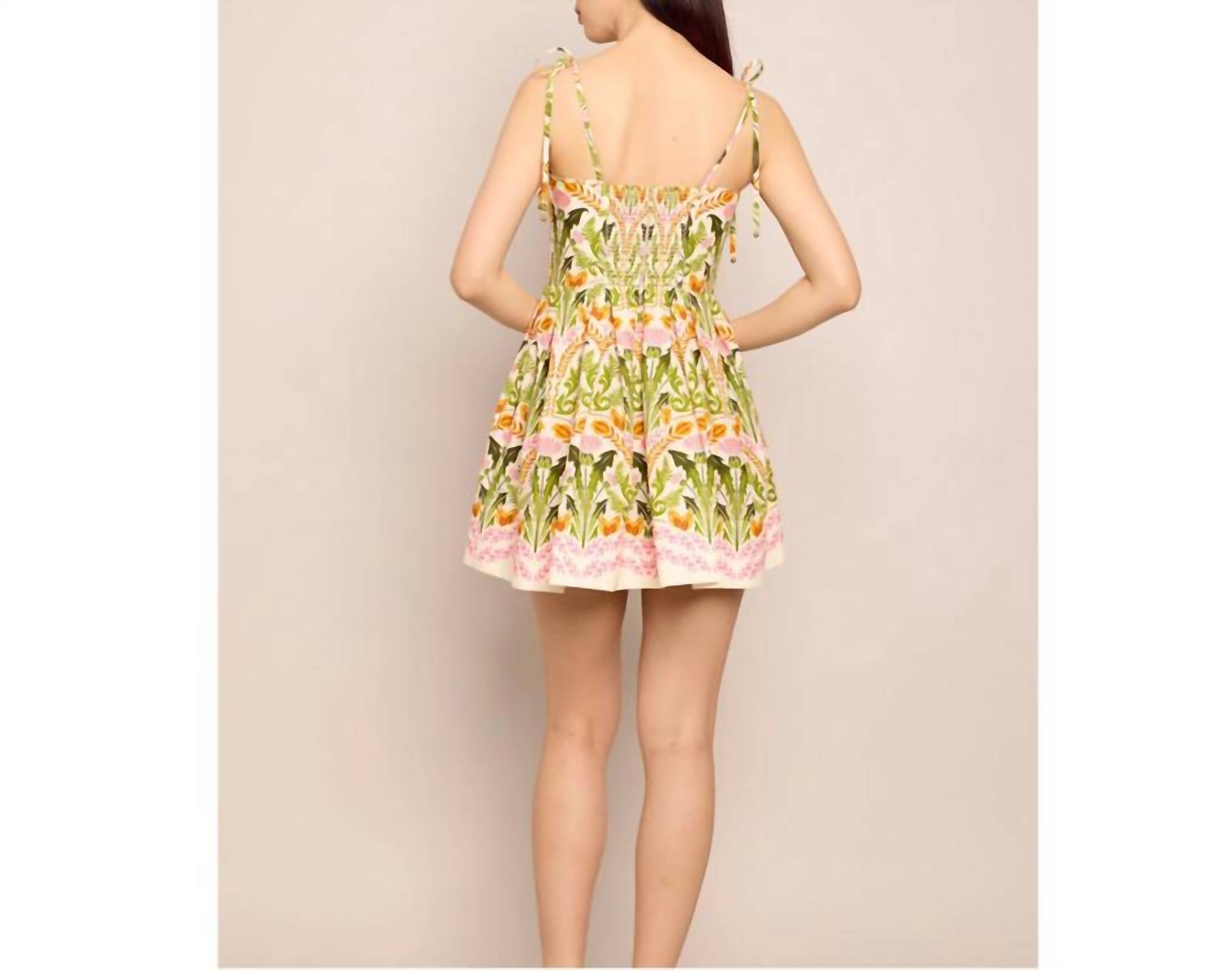 Cara Cara Laia Dress in juniper egret - women's dress - detail view