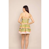 Cara Cara Laia Dress in juniper egret - women's dress - alternate view