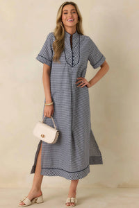 Entrousa - Women's Sleeveless Gingham Maxi Dress