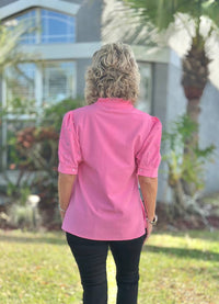 Southern Grace - Pastel Princess Puff Sleeve Top