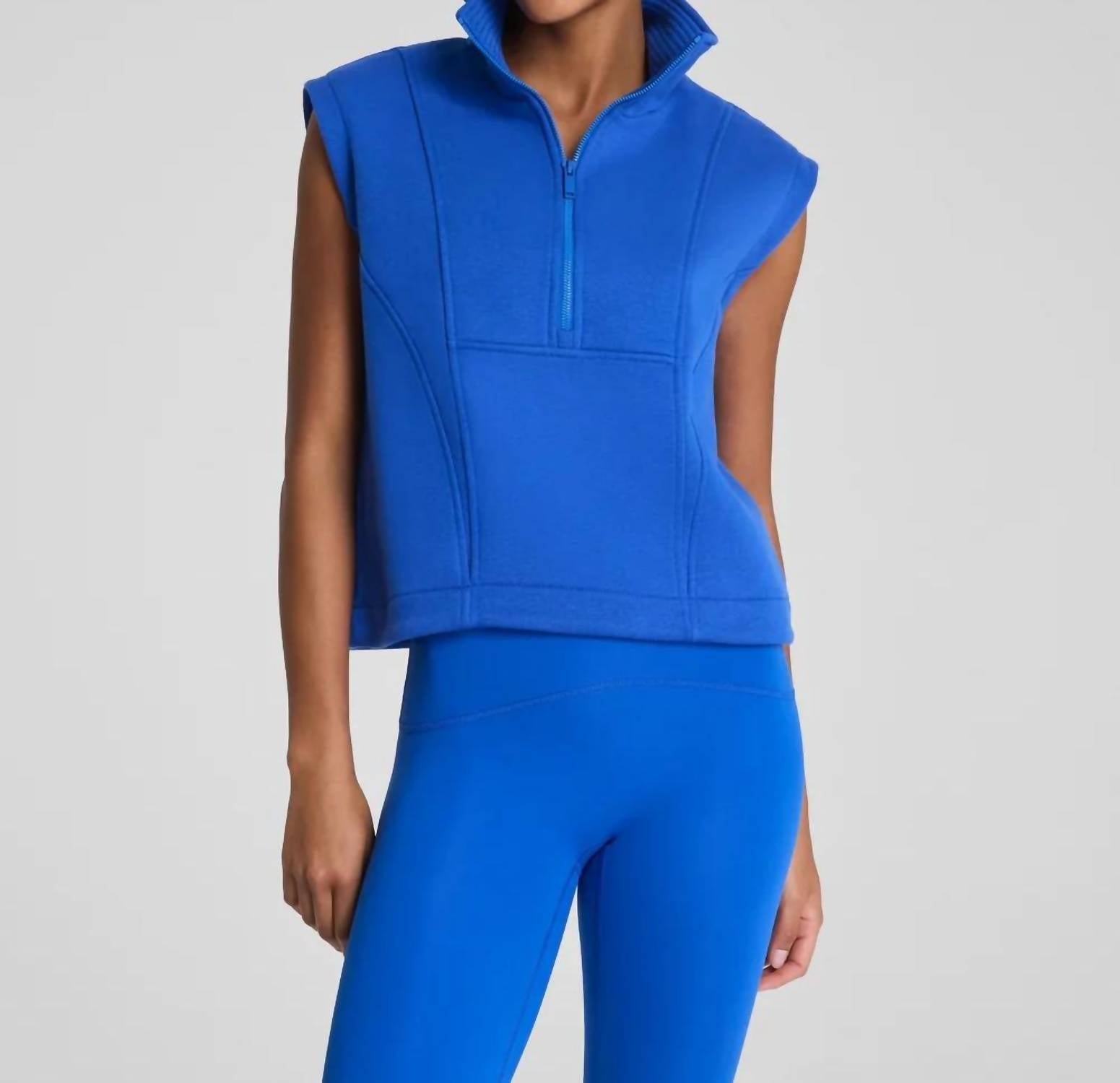 Spanx - Boostup Cotton Fleece Half Zip Vest