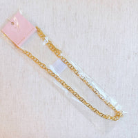 Ellison+Young Women's Horse Bit Long Chain Necklace in gold - women's jewelry - detail view