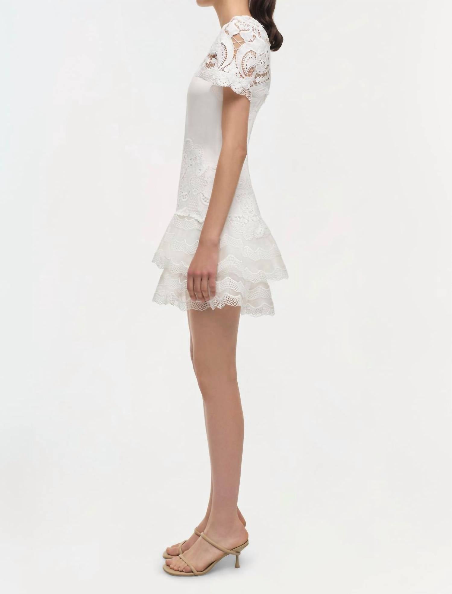 Simkhai - Signature Paislee Lace Cocktail Mini Dress