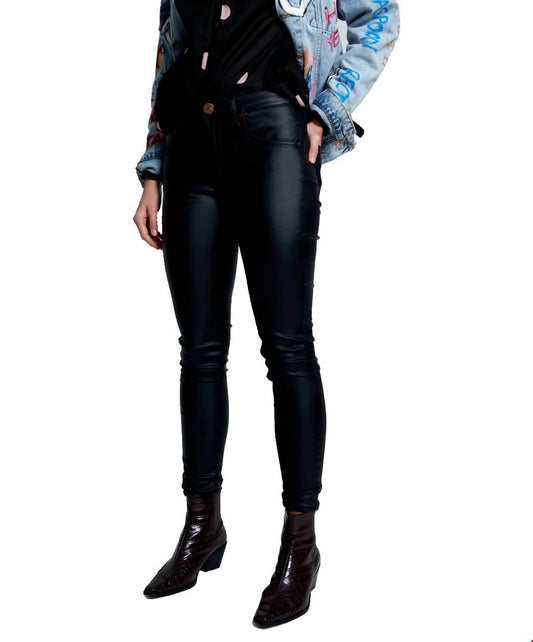 One Teaspoon - Wet Black Freebirds II High Waist Skinny Jeans