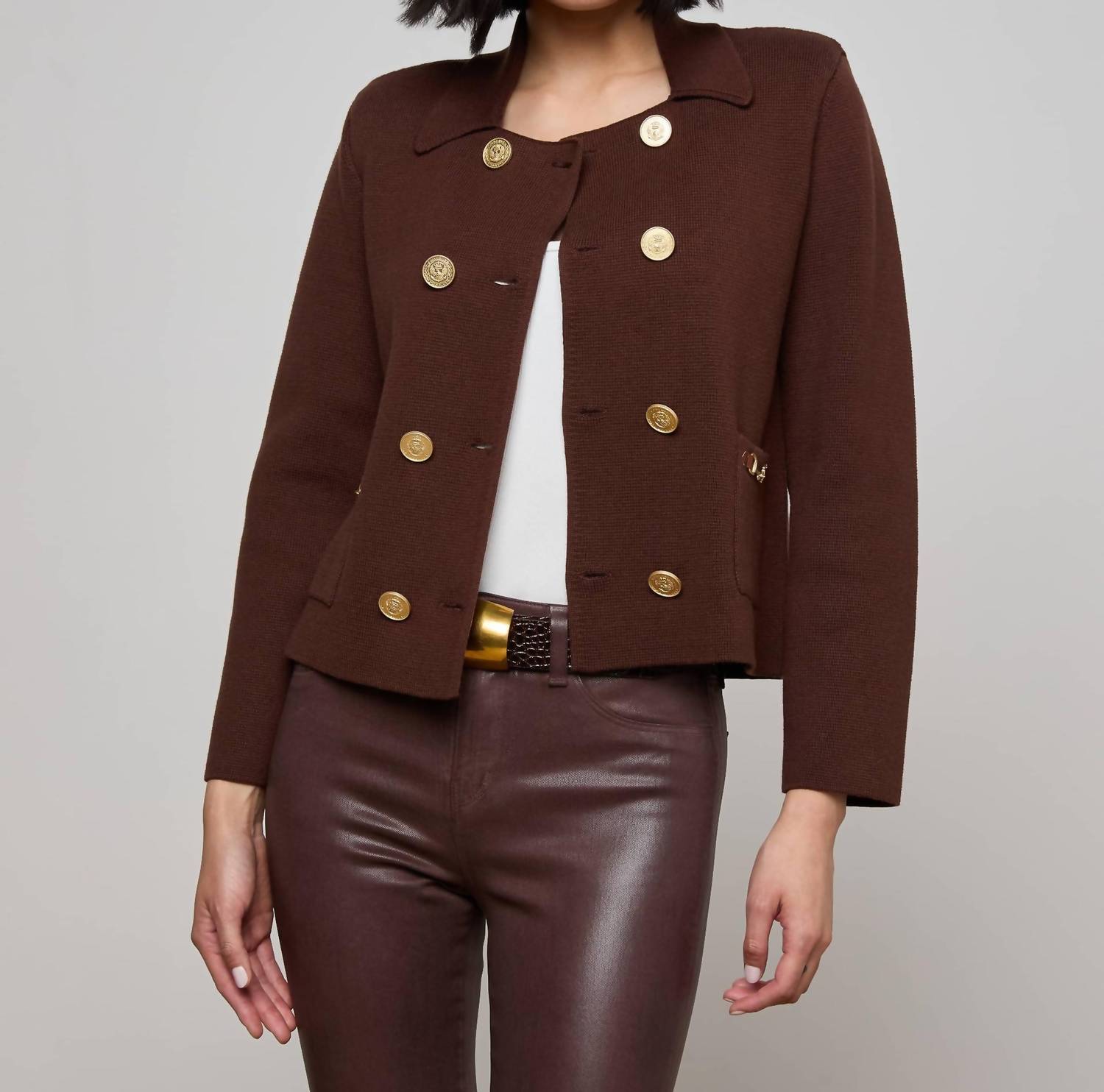 L'Agence - MADILYN DOUBLE BREASTED KNIT JACKET