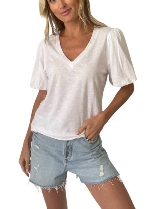 Six/Fifty - Kira Puffed Sleeve Tee Top