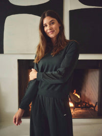 Stateside - Softest Fleece Satin Trimmed Pullover