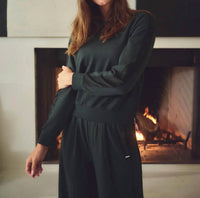 Stateside - Softest Fleece Satin Trimmed Pullover