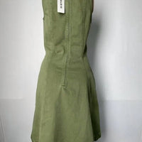 G-Star Women’s Short Corset Flare Twill Denim Mini Dress in green - women's dress - alternate view
