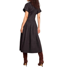 Cara Cara Nash Midi Dress in black - women's dress - detail view