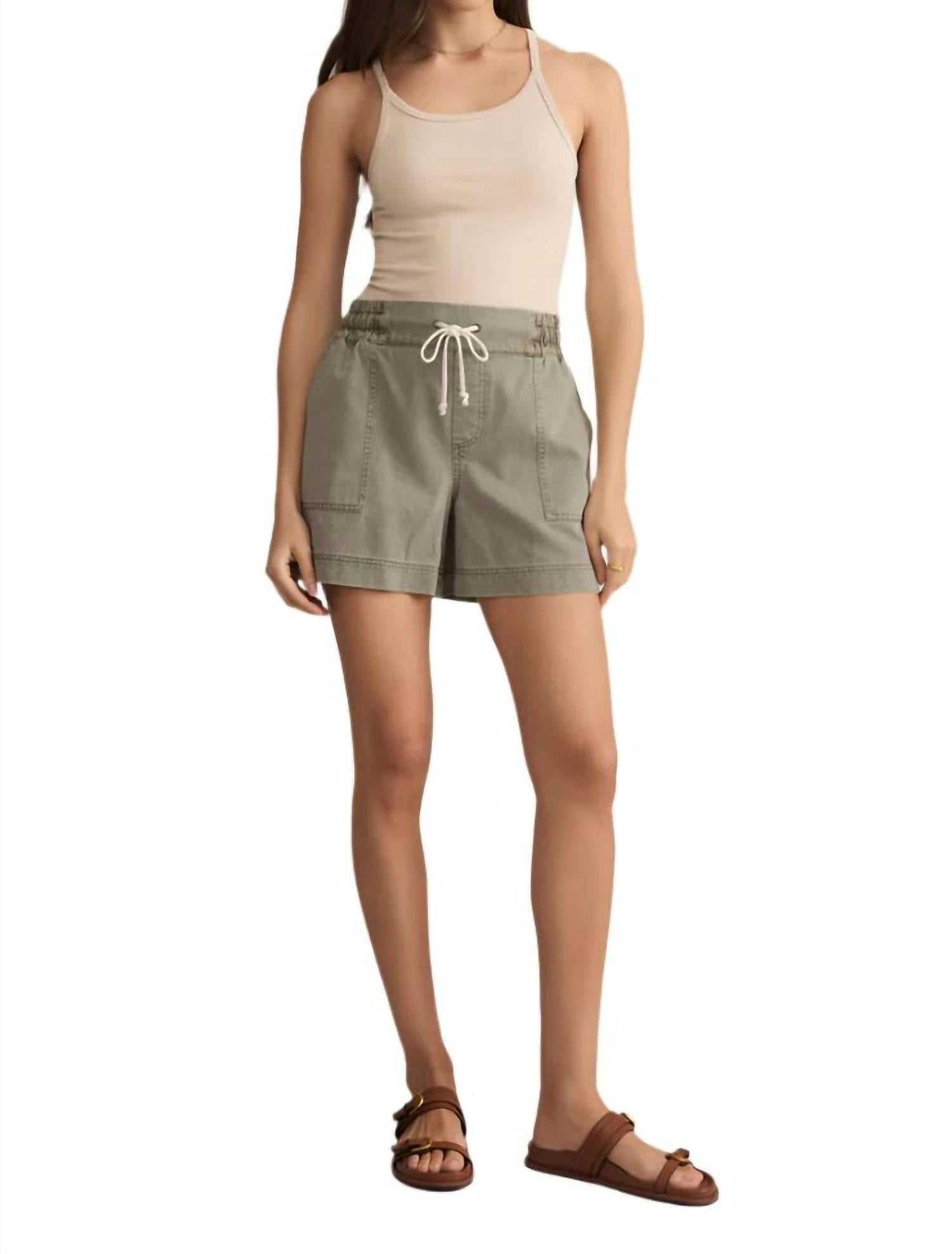 Z Supply Summerland Shorts in dusty palm - women's shorts