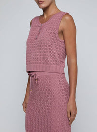 L'Agence - Carven Pointelle Knit Tank Top
