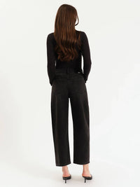 Daze - Westward High Rise Barrel Leg Straight Jeans