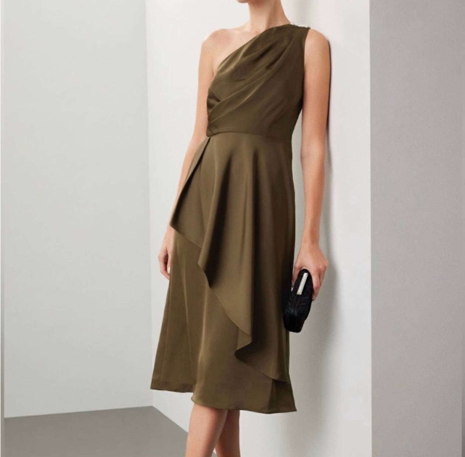 Sachin & Babi - Evangeline One Shoulder Midi Dress