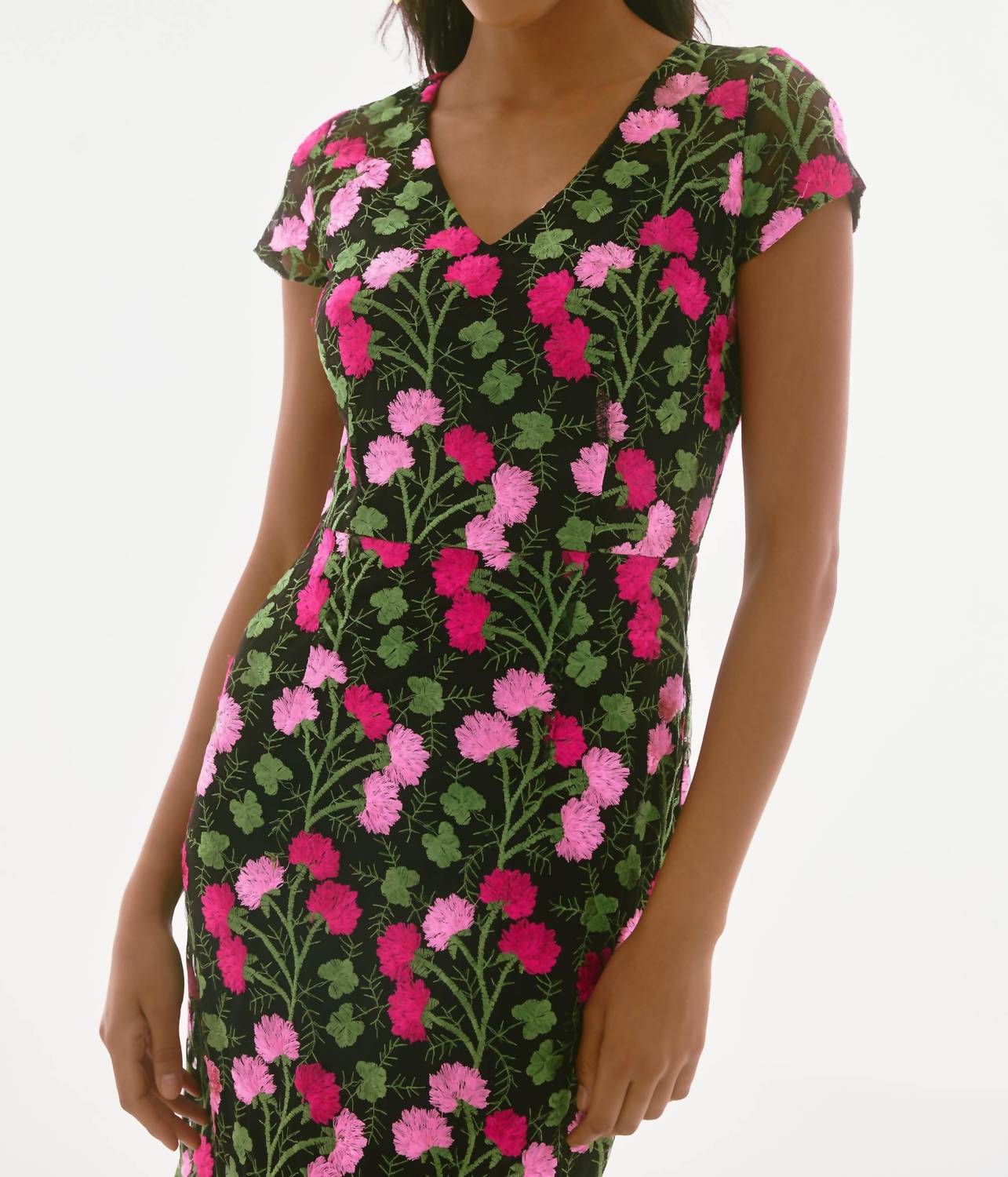 Joseph Ribkoff - Novelty Floral Embroidered Flounce Dress