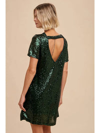 In-Loom - Sequin Lowback Mini Dress
