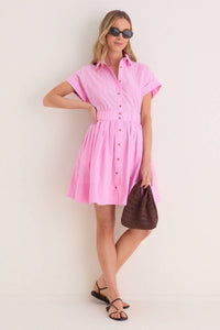 Hunter Bell - Watermelon Stripe Howard Dress